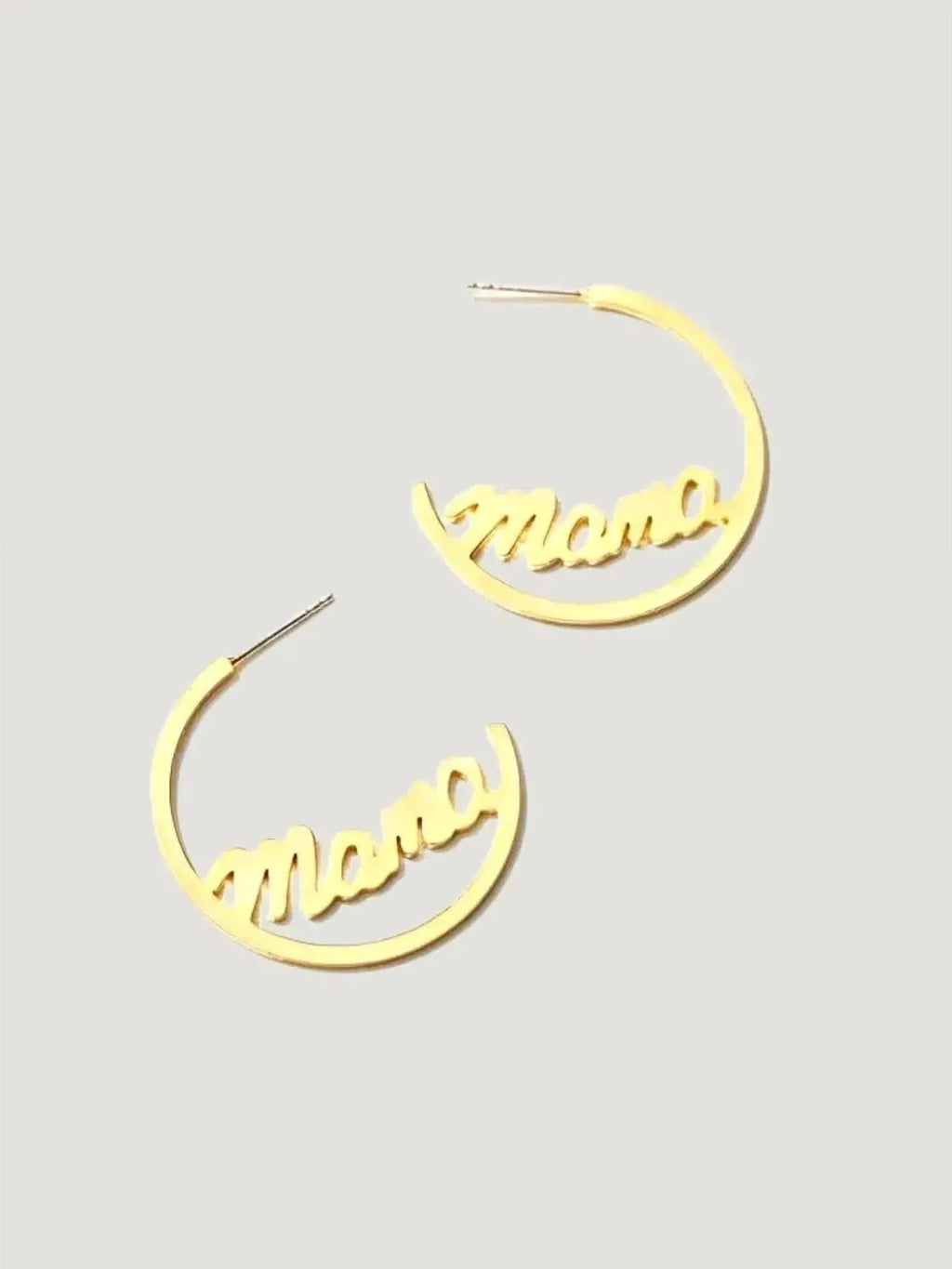 Larissa Loden Larissa Loden MAMA Hoop Earrings in Gold - Jewelry | Queen Anna House of Fashion Women's Luxury Fashion