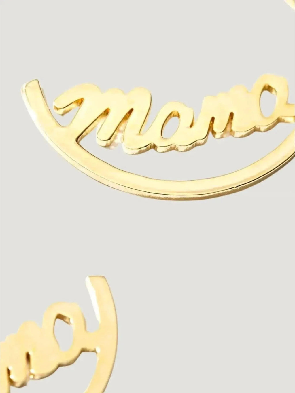 Larissa Loden Larissa Loden MAMA Hoop Earrings in Gold - Jewelry | Queen Anna House of Fashion Women's Luxury Fashion