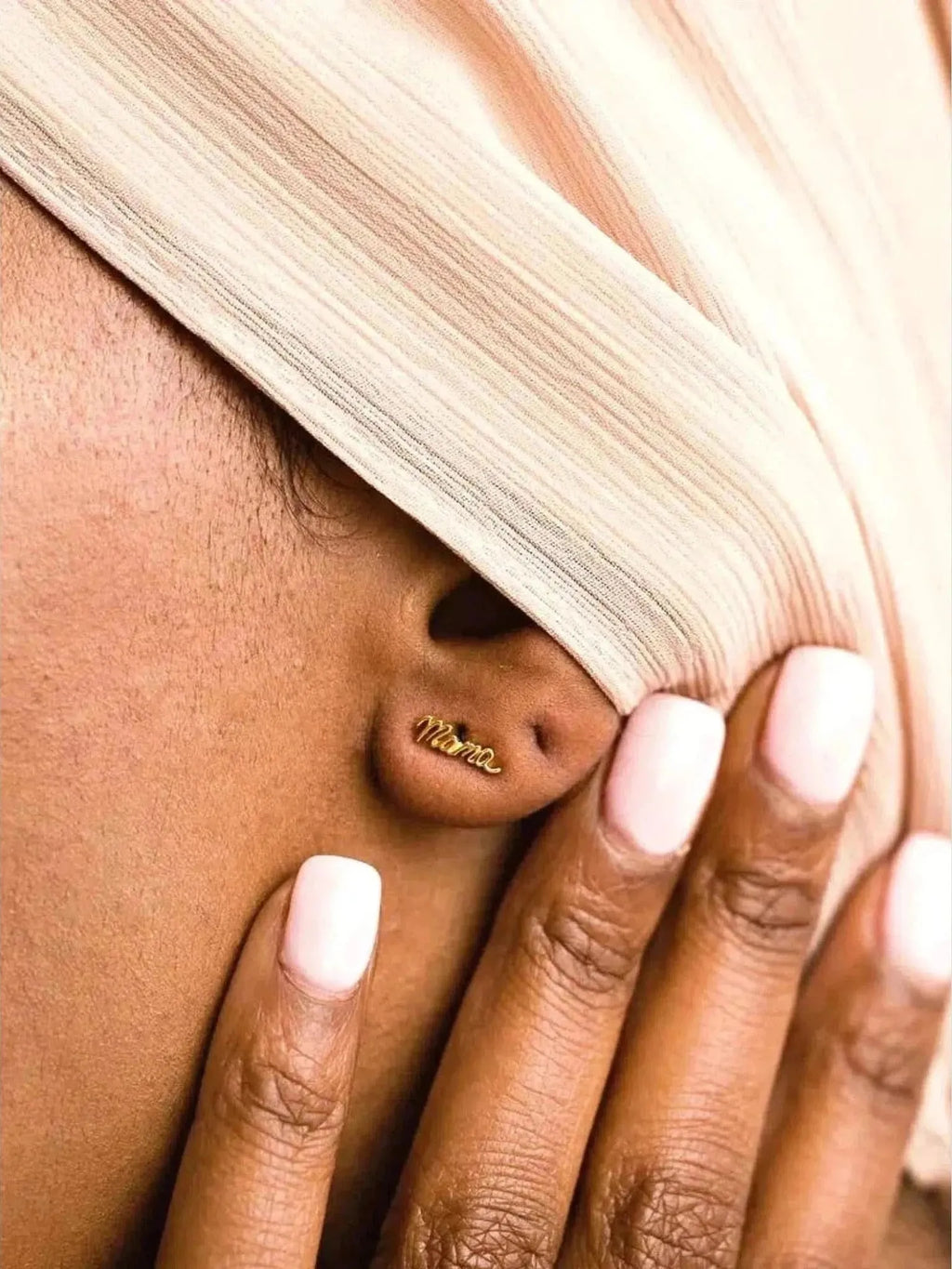 Larissa Loden Larissa Loden MAMA Stud Earrings in Gold - Jewelry | Queen Anna House of Fashion Women's Luxury Fashion