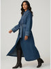 LAUDE the Label LAUDE the Label Marin Washed Denim Trench Coat in S - Outerwear | Queen Anna House of Fashion Women's Luxury Fashion