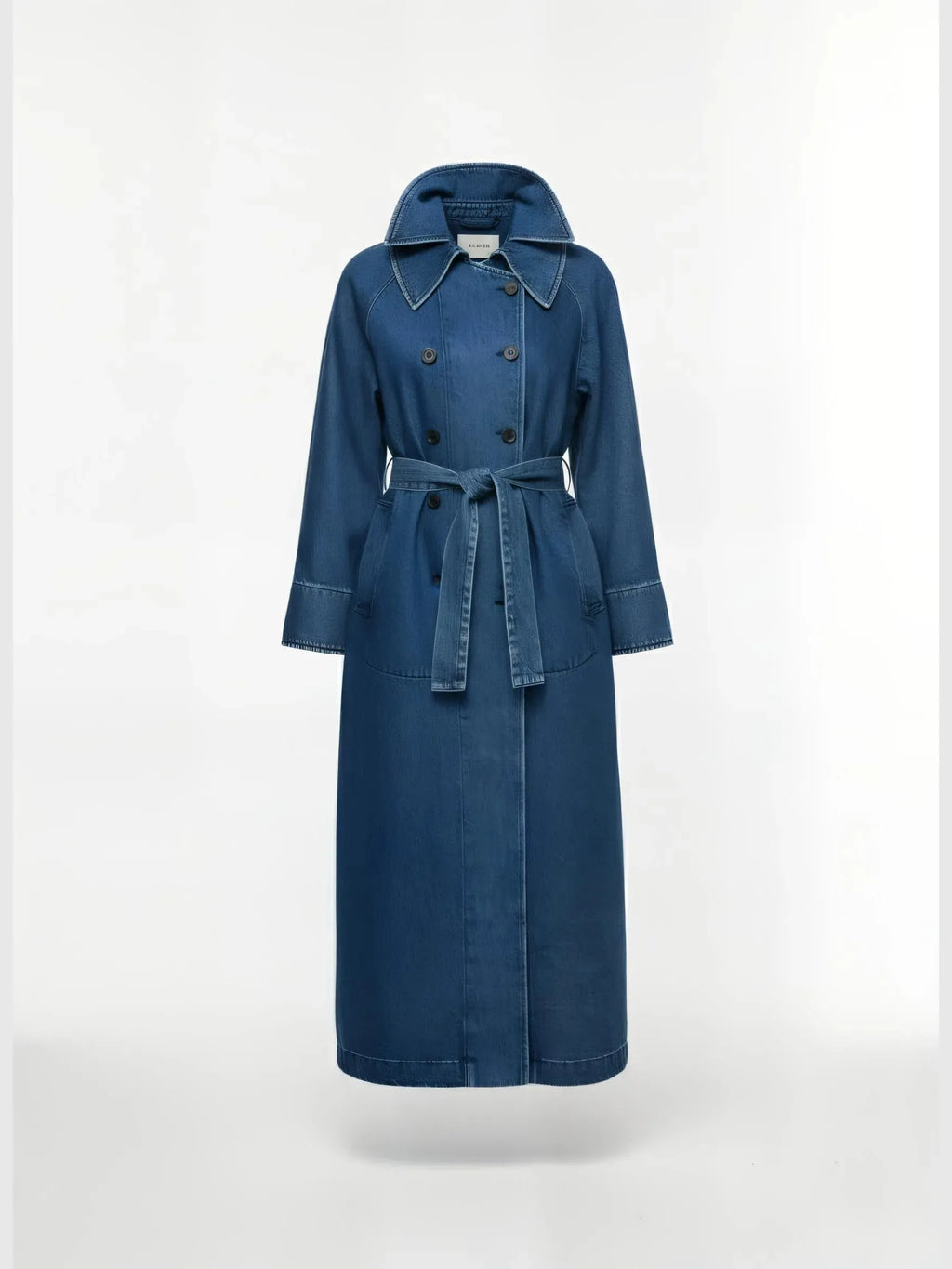LAUDE the Label LAUDE the Label Marin Washed Denim Trench Coat in S - Outerwear | Queen Anna House of Fashion Women's Luxury Fashion