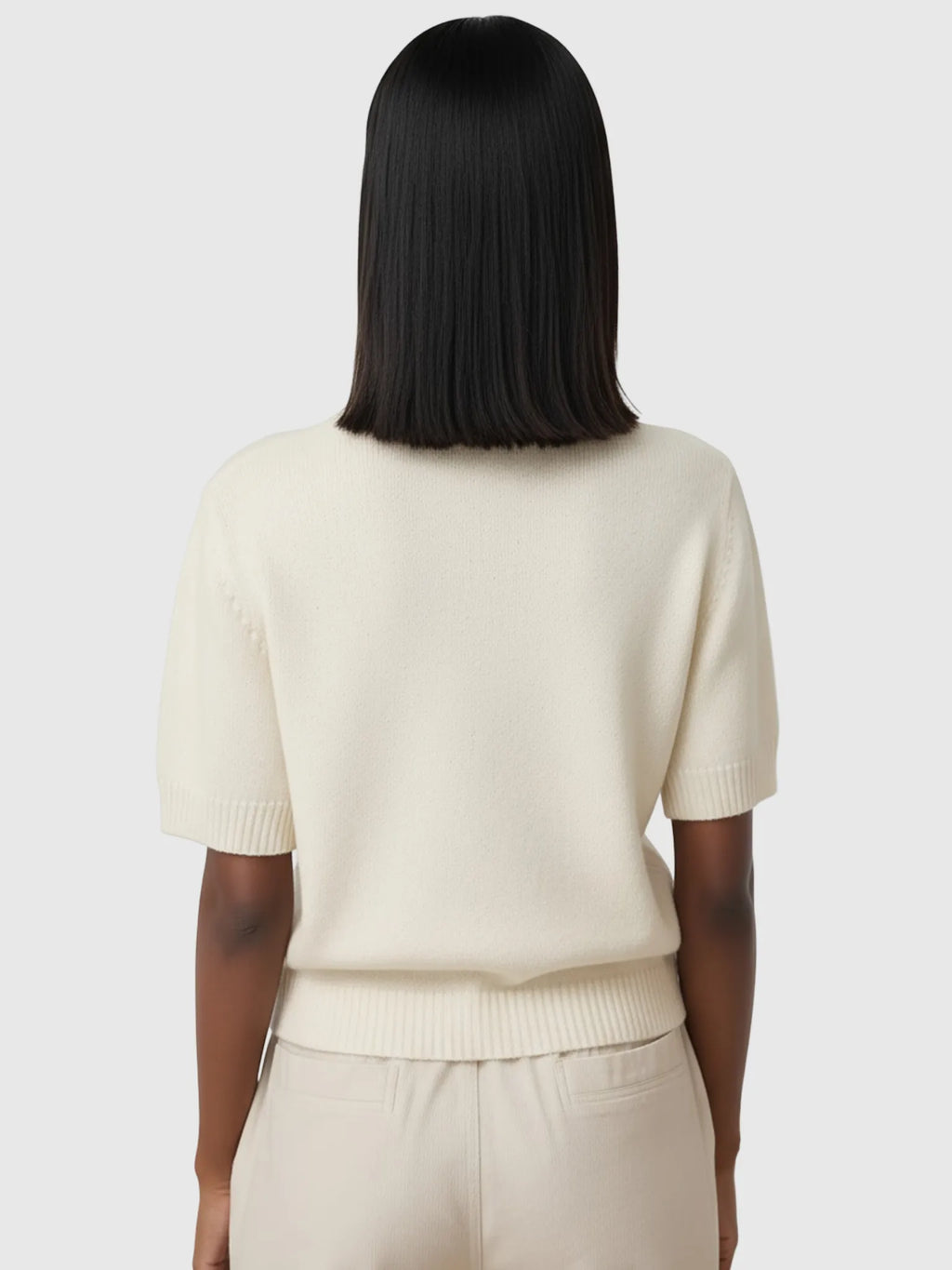 LAUDE the Label LAUDE the Label Row Sweater Tee in Ivory - Top | Queen Anna House of Fashion Women's Luxury Fashion