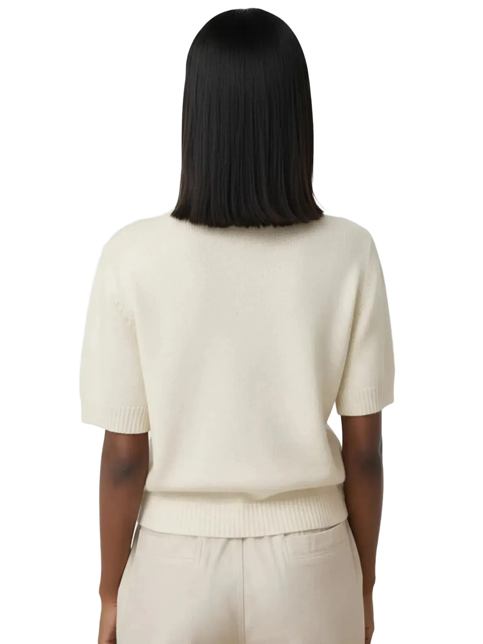 LAUDE the Label LAUDE the Label Row Sweater Tee in Ivory - Top | Queen Anna House of Fashion Women's Luxury Fashion