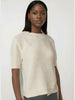 LAUDE the Label LAUDE the Label Row Sweater Tee in Ivory - Top | Queen Anna House of Fashion Women's Luxury Fashion