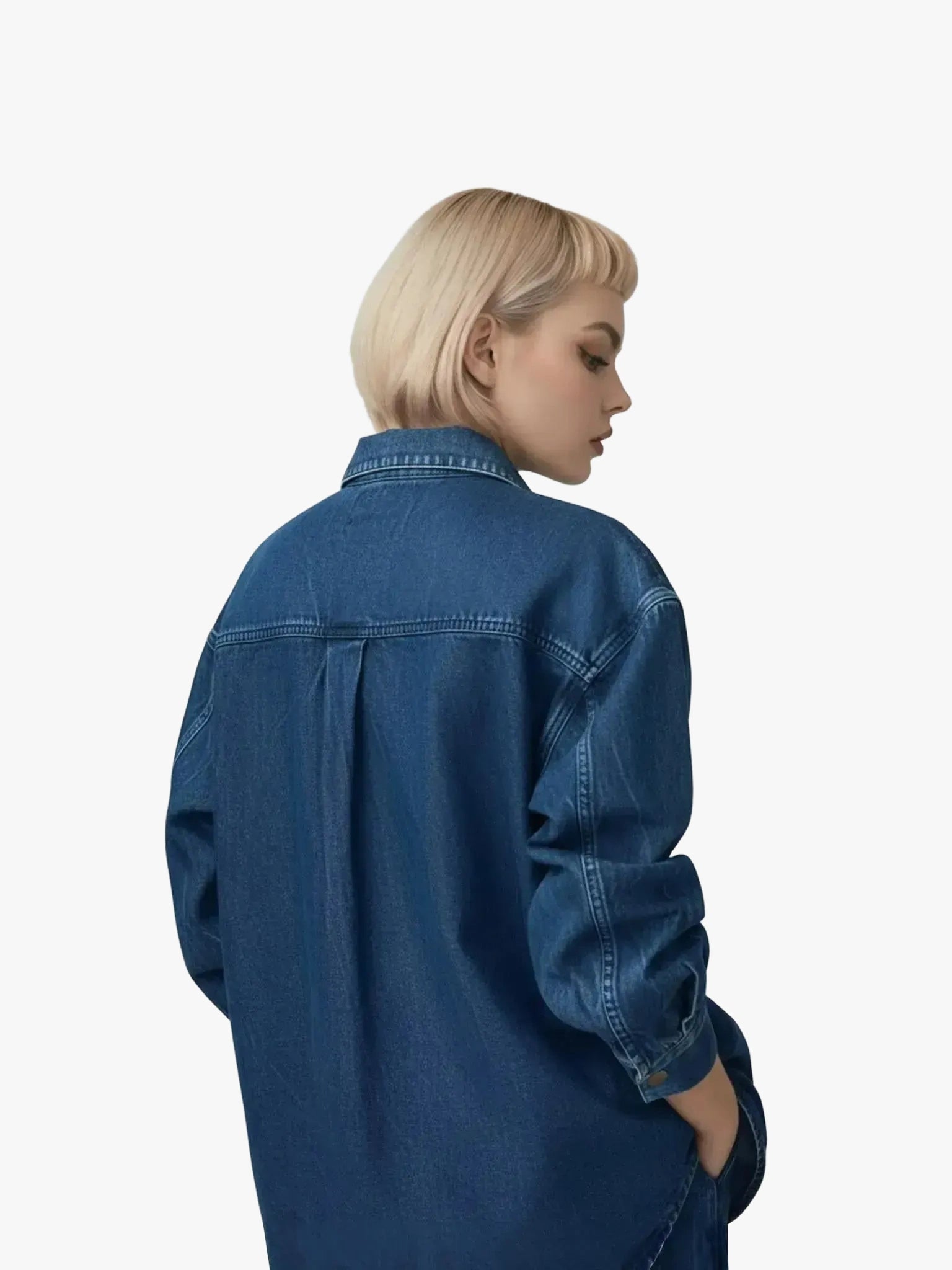 LAUDE the Label LAUDE the Label Washed Denim Boyfriend Shirt in XS - Top | Queen Anna House of Fashion Women's Luxury Fashion