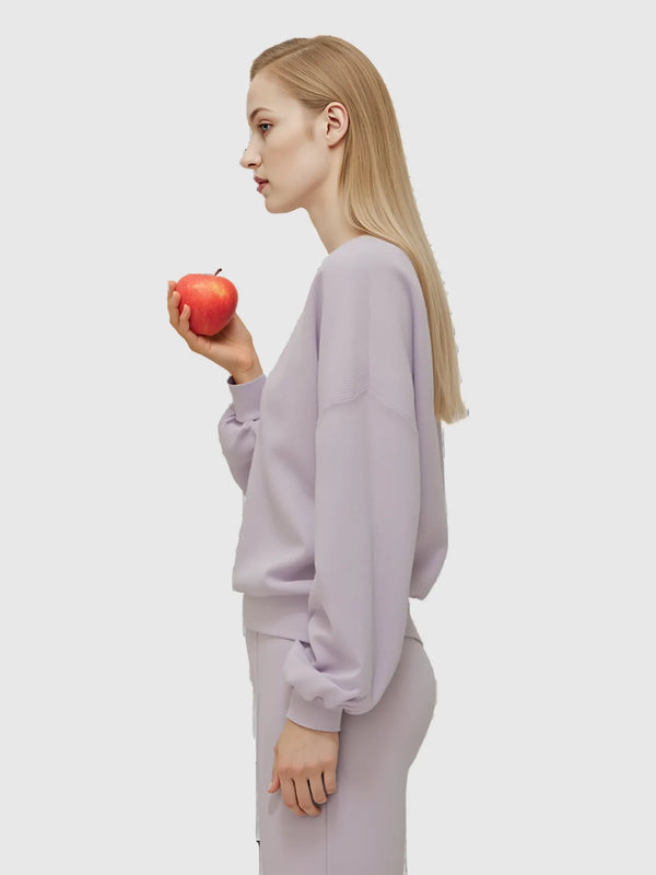Lemme Lavender Cashmere Crewneck Sweater - Queen Anna House of Fashion