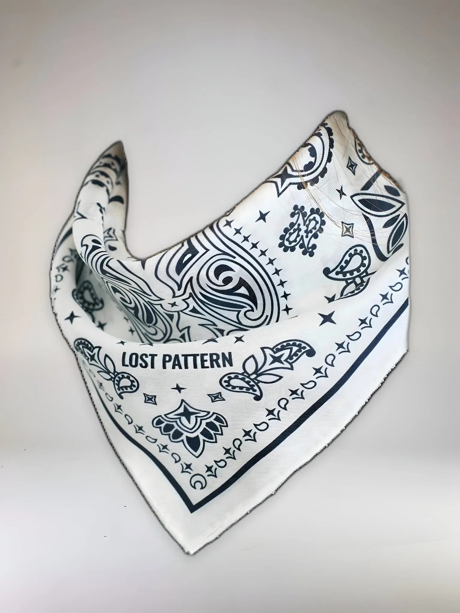 Lost Pattern NYC Paisley Silk Bandana Scarf - Queen Anna House of Fashion