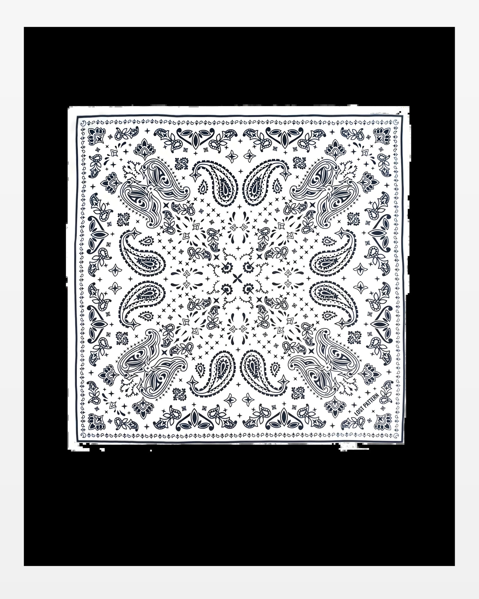 Lost Pattern NYC Paisley Silk Bandana Scarf - Queen Anna House of Fashion