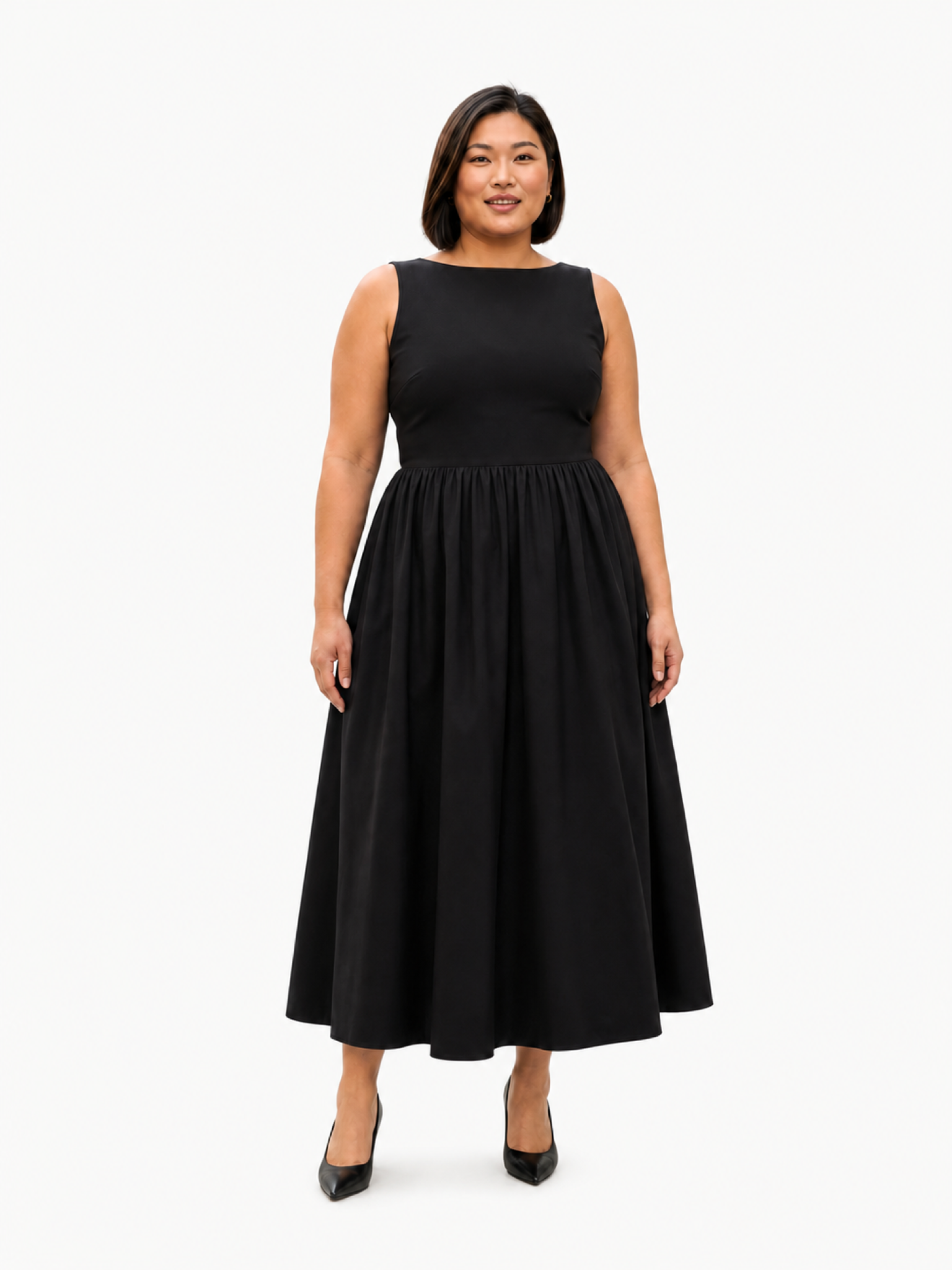 M.M.LaFleur Beatrice Look Back Dress Black Front