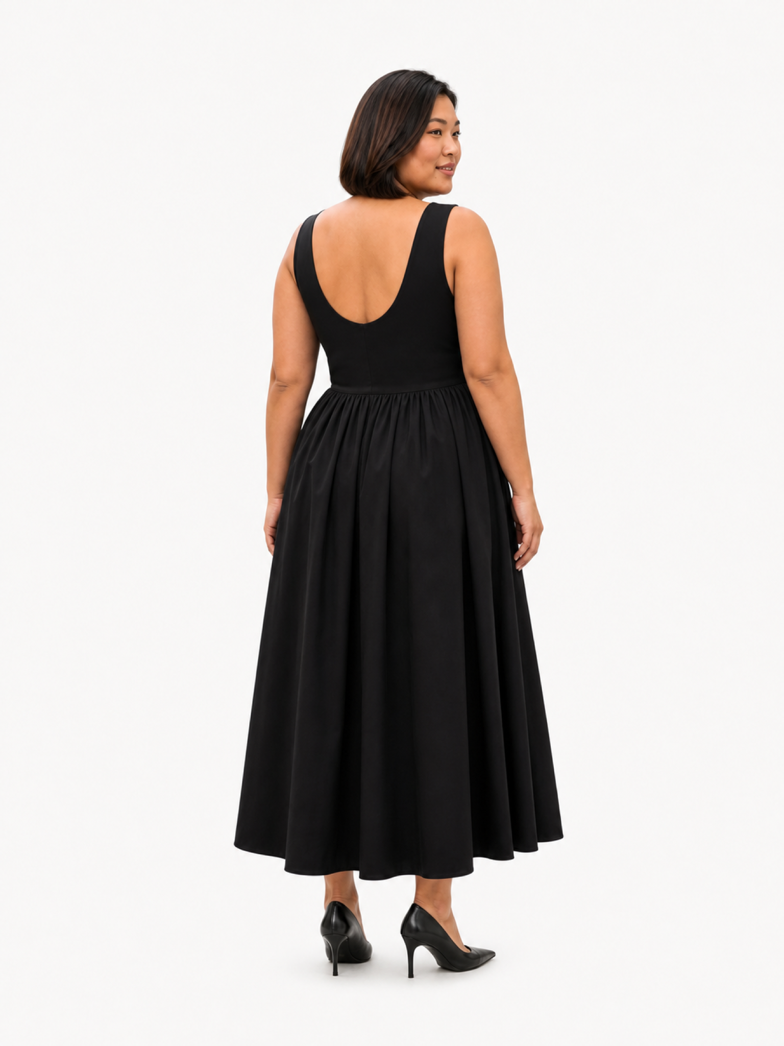 M.M.LaFleur Beatrice Look Back Dress Black Back