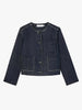 M.M.LaFleur M.M.LaFleur Kane Cropped Stretch Denim Jacket in 12 - Outerwear | Queen Anna House of Fashion Women's Luxury Fashion
