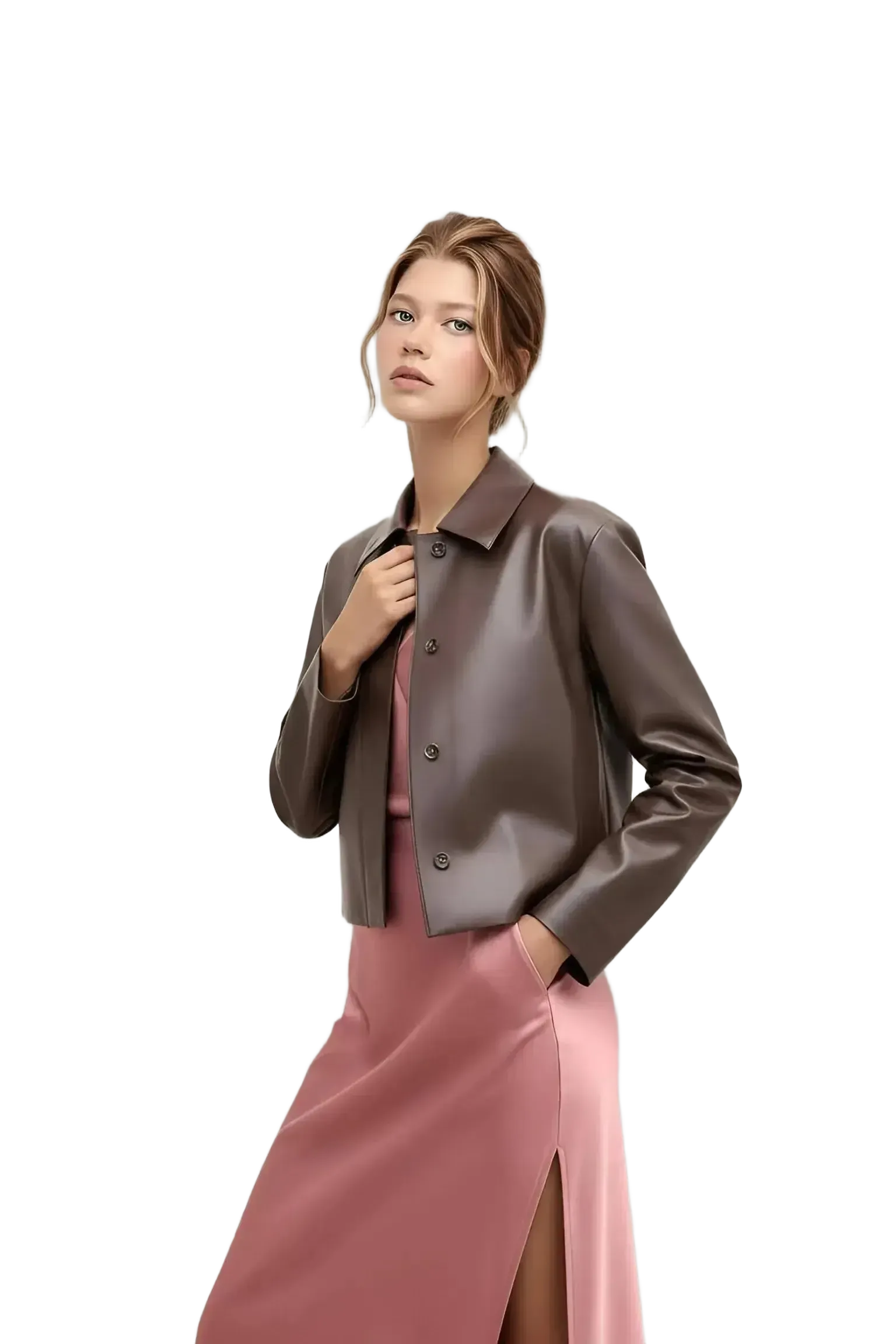 M.M.LaFleur M.M.LaFleur Nicky Vegan Leather Jacket in M - Outerwear | Queen Anna House of Fashion Women's Luxury Fashion