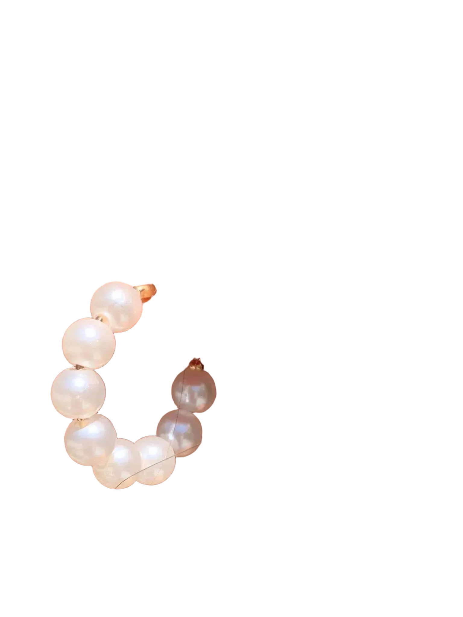 Mali Beads Mali Beads Chunky Pearl Hoops in - Jewelry | Queen Anna House of Fashion Women's Luxury Fashion