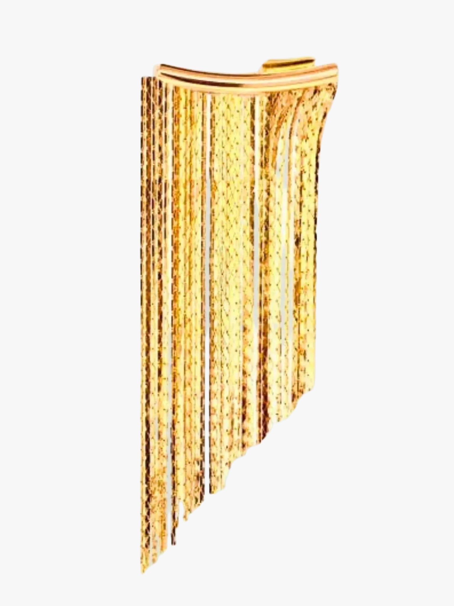 Mali Beads Mali Beads Curtain Mesh Earrings in Gold - Jewelry | Queen Anna House of Fashion Women's Luxury Fashion