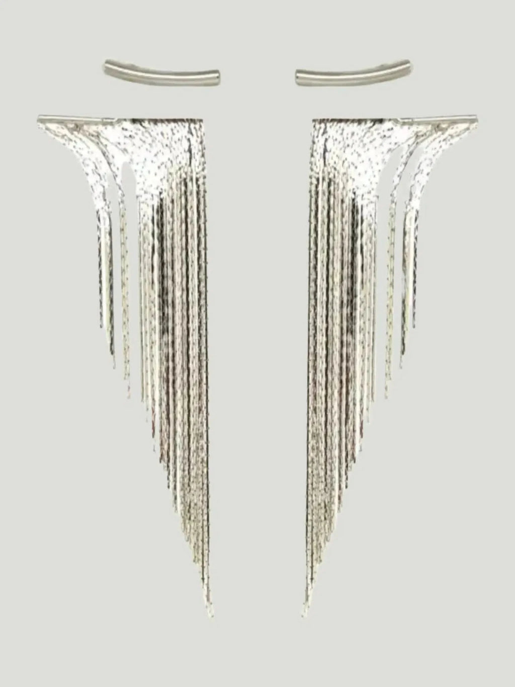 Mali Beads Curtain Mesh Earrings