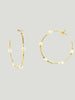 Mali Beads Pearl Hoop Earrings