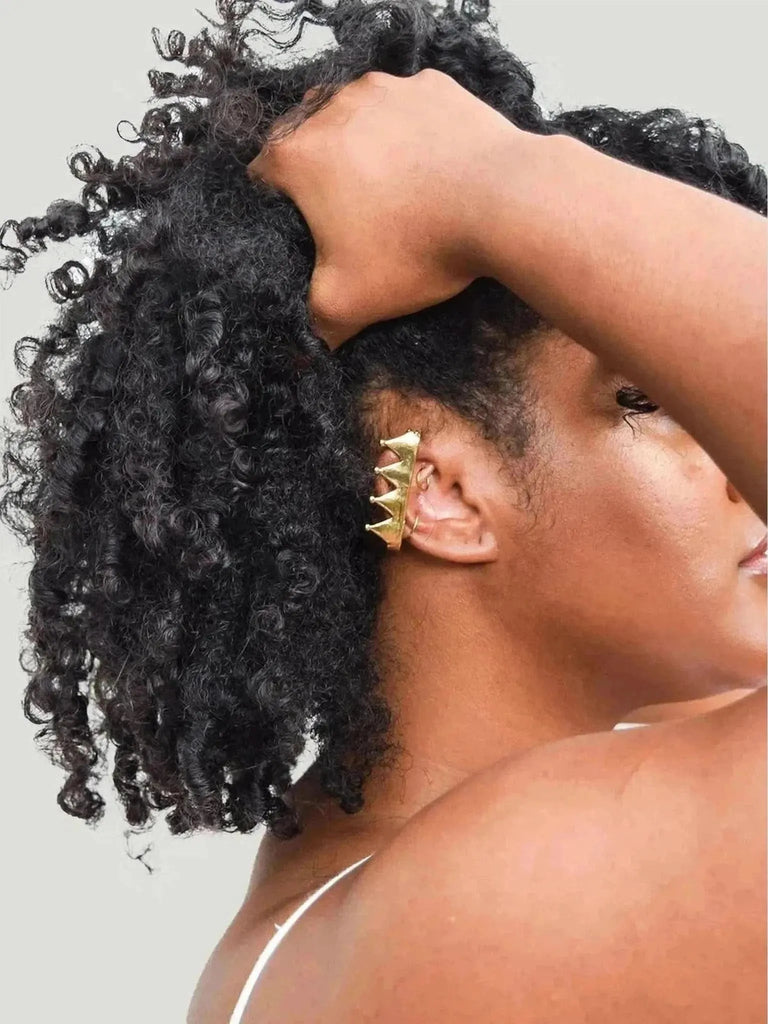 Nina Berenato Nina Berenato Crown Ear Cap in WHITE GOLD - Jewelry | Queen Anna House of Fashion Women's Luxury Fashion