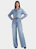 NOCTURNE NOCTURNE Denim Cargo Jumpsuit in XS - Bottom | Queen Anna House of Fashion Women's Luxury Fashion