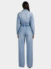 NOCTURNE NOCTURNE Denim Cargo Jumpsuit in XS - Bottom | Queen Anna House of Fashion Women's Luxury Fashion
