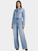NOCTURNE NOCTURNE Denim Cargo Jumpsuit in XS - Bottom | Queen Anna House of Fashion Women's Luxury Fashion