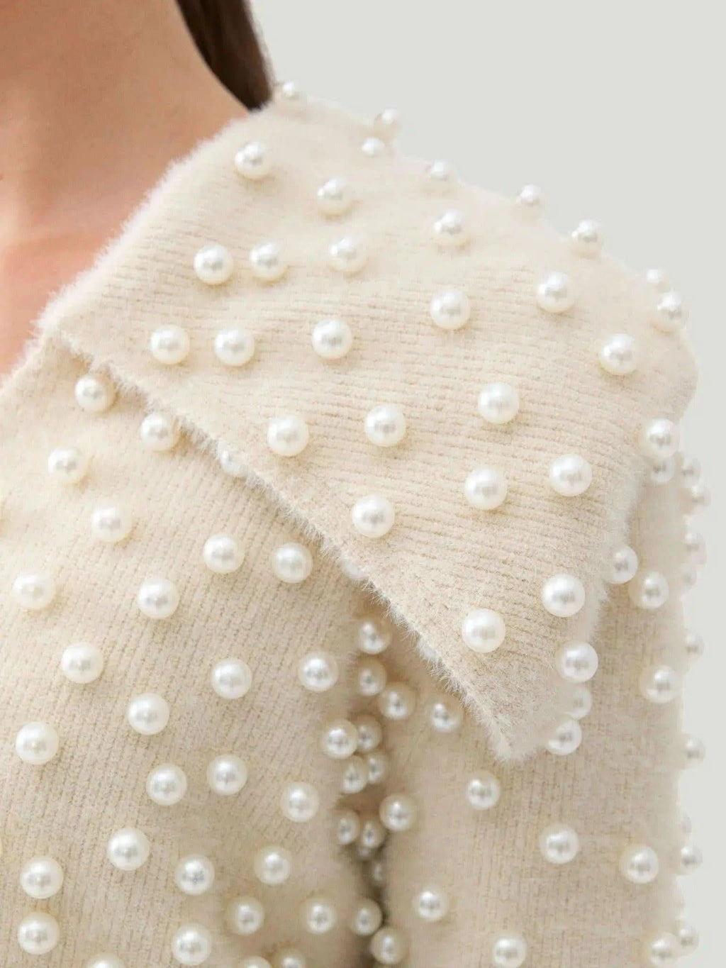 NOCTURNE NOCTURNE Wide Neck Knit Polo in L - Top | Queen Anna House of Fashion Women's Luxury Fashion