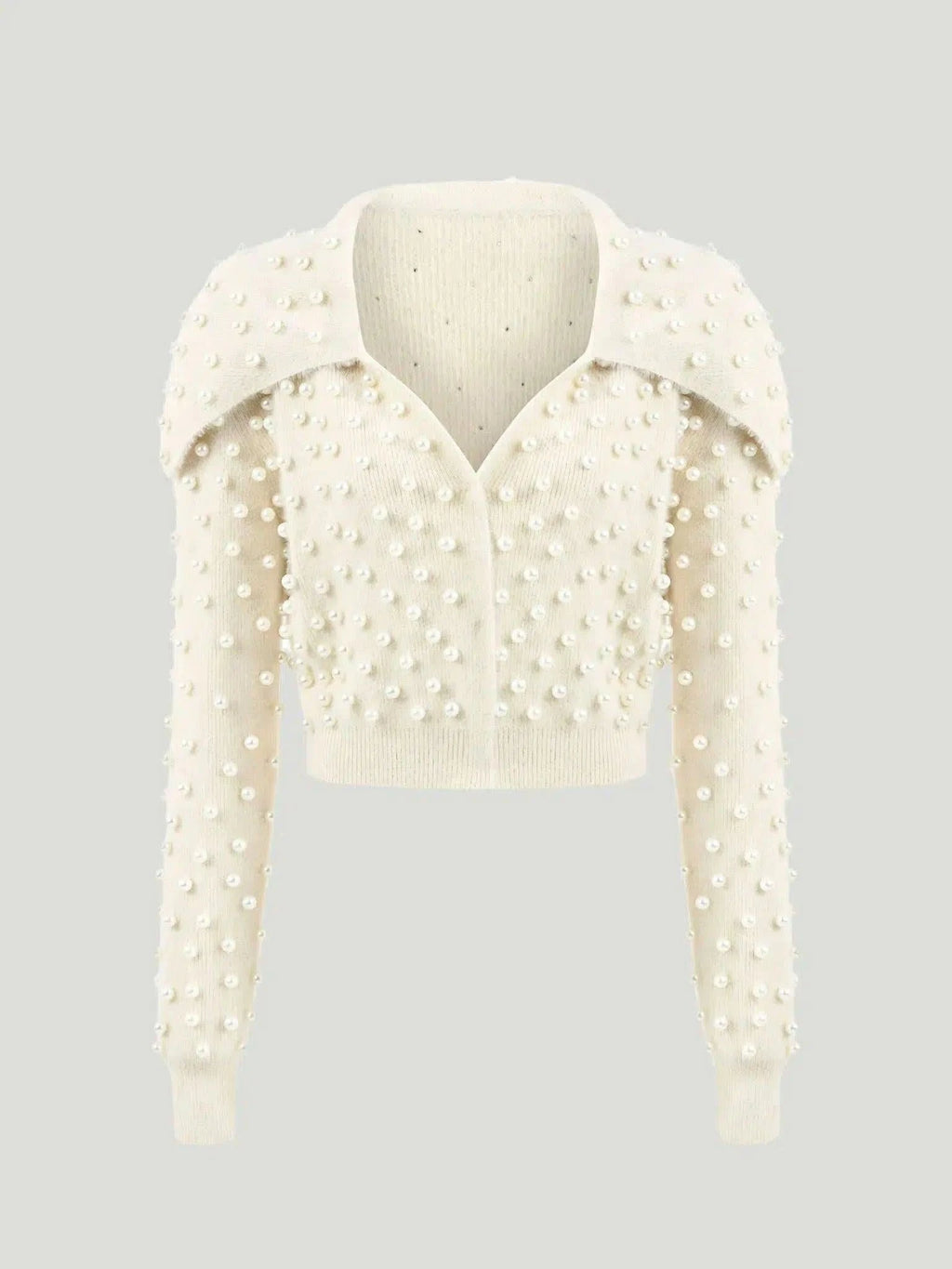 NOCTURNE NOCTURNE Wide Neck Knit Polo in L - Top | Queen Anna House of Fashion Women's Luxury Fashion