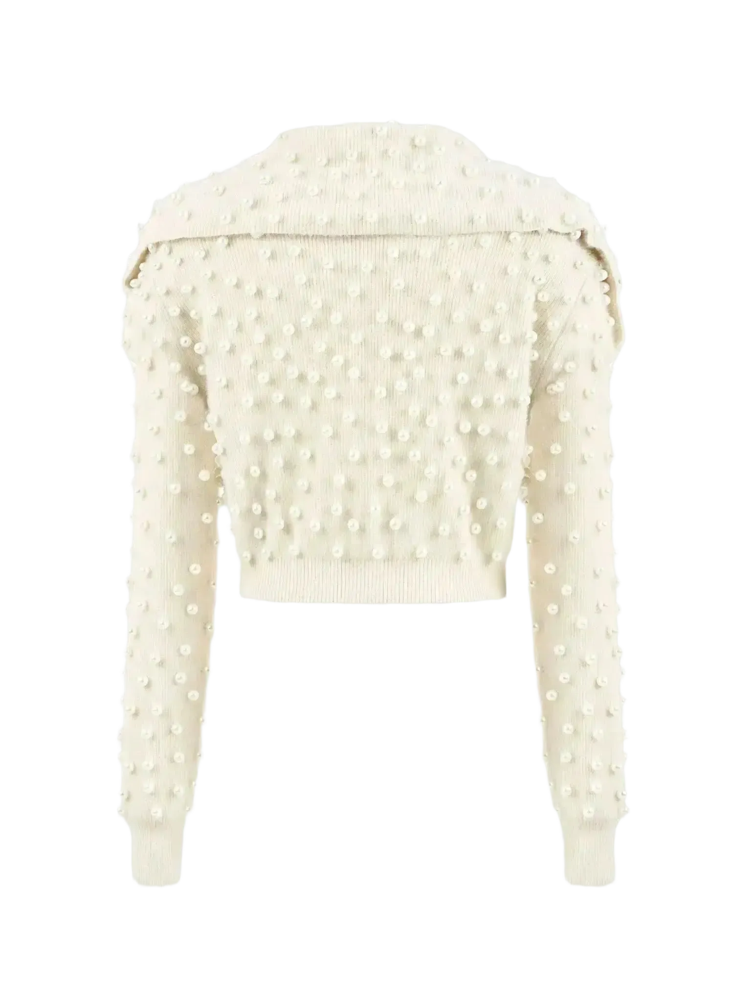 NOCTURNE NOCTURNE Wide Neck Knit Polo in L - Top | Queen Anna House of Fashion Women's Luxury Fashion