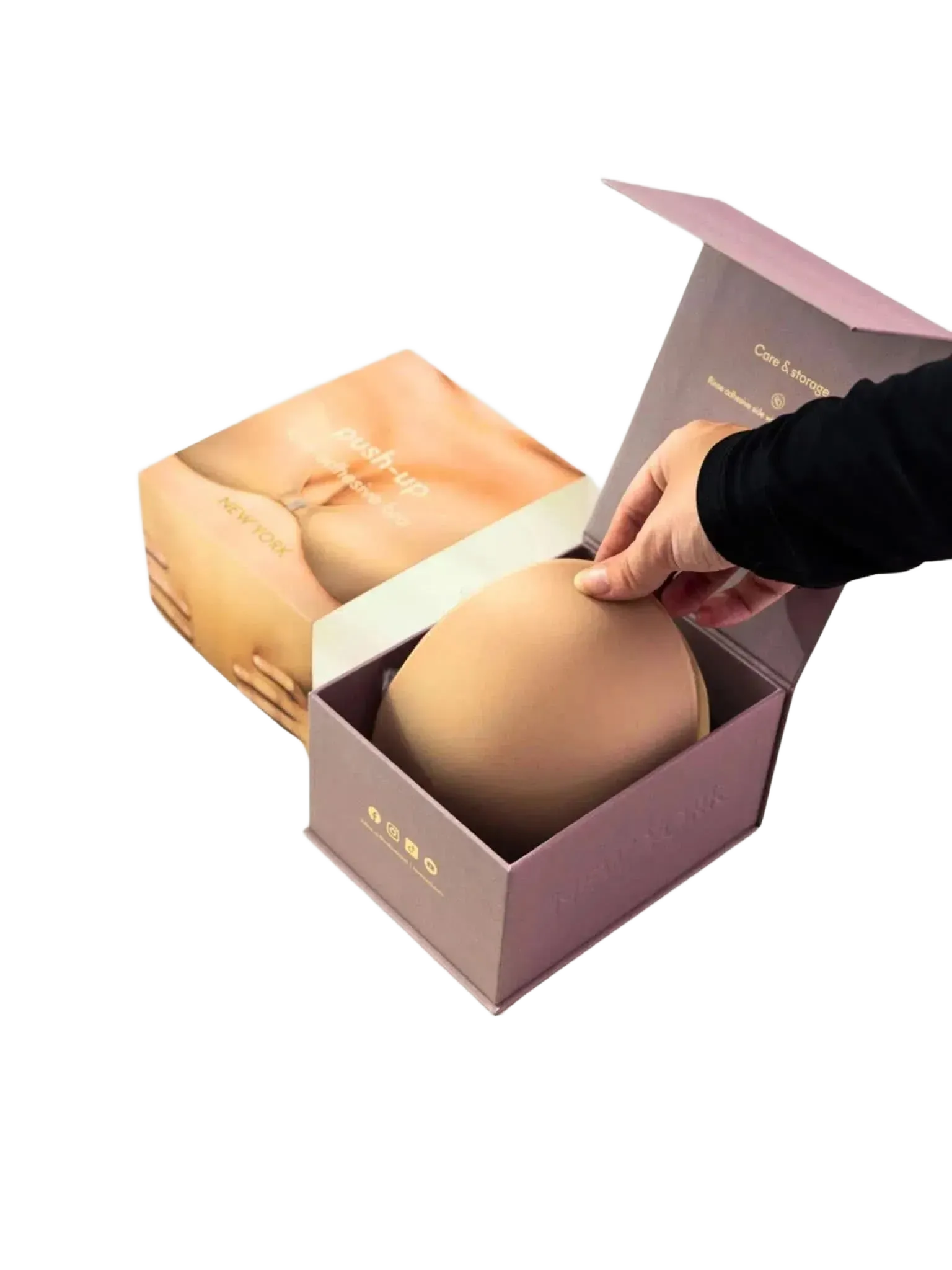 NOOD Nood Push-Up Padded Adhesive Fabric Bra in A - Accessories | Queen Anna House of Fashion Women's Luxury Fashion