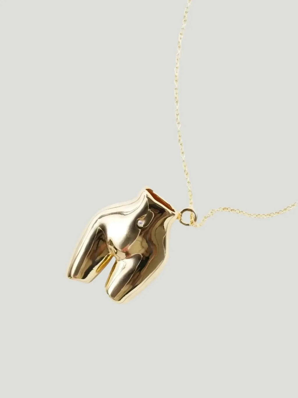 OUTOFOFFICE OUTOFOFFICE Figure Charm Necklace in GOLD - Jewelry | Queen Anna House of Fashion Women's Luxury Fashion