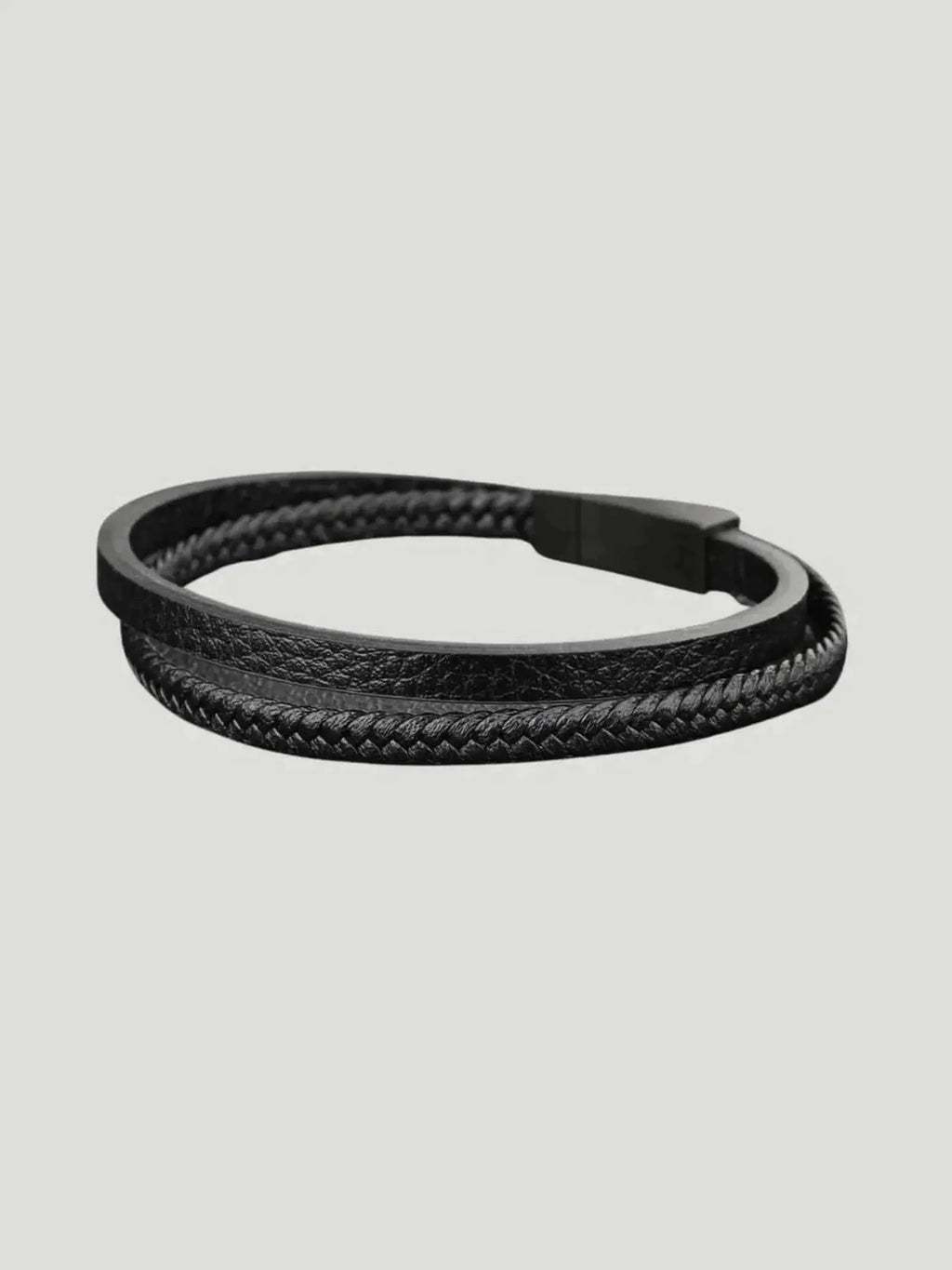 PAX Paris PAX Paris Braided Leather Wrap Bracelet in BLACK - Jewelry | Queen Anna House of Fashion Women's Luxury Fashion