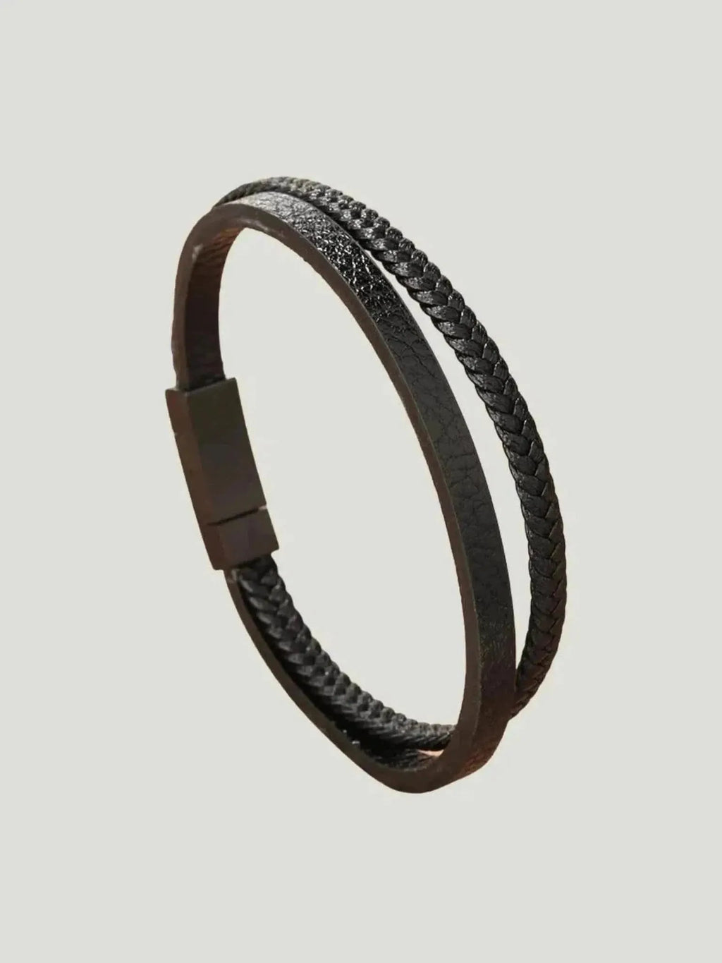 PAX Paris PAX Paris Braided Leather Wrap Bracelet in BLACK - Jewelry | Queen Anna House of Fashion Women's Luxury Fashion