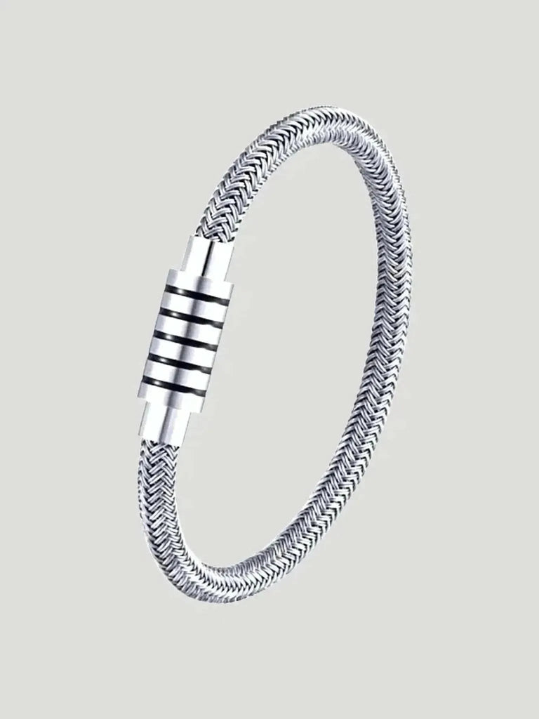 Pax Paris PAX Paris Braided Steel Wire Bracelet in SILVER - Jewelry | Queen Anna House of Fashion Women's Luxury Fashion