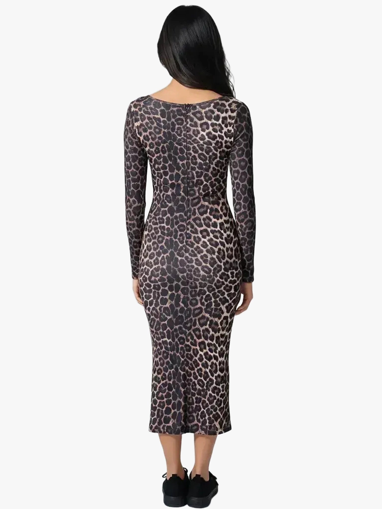 Q2 Q2 Leopard Print Fitted Dress in S - Dress | Queen Anna House of Fashion Women's Luxury Fashion