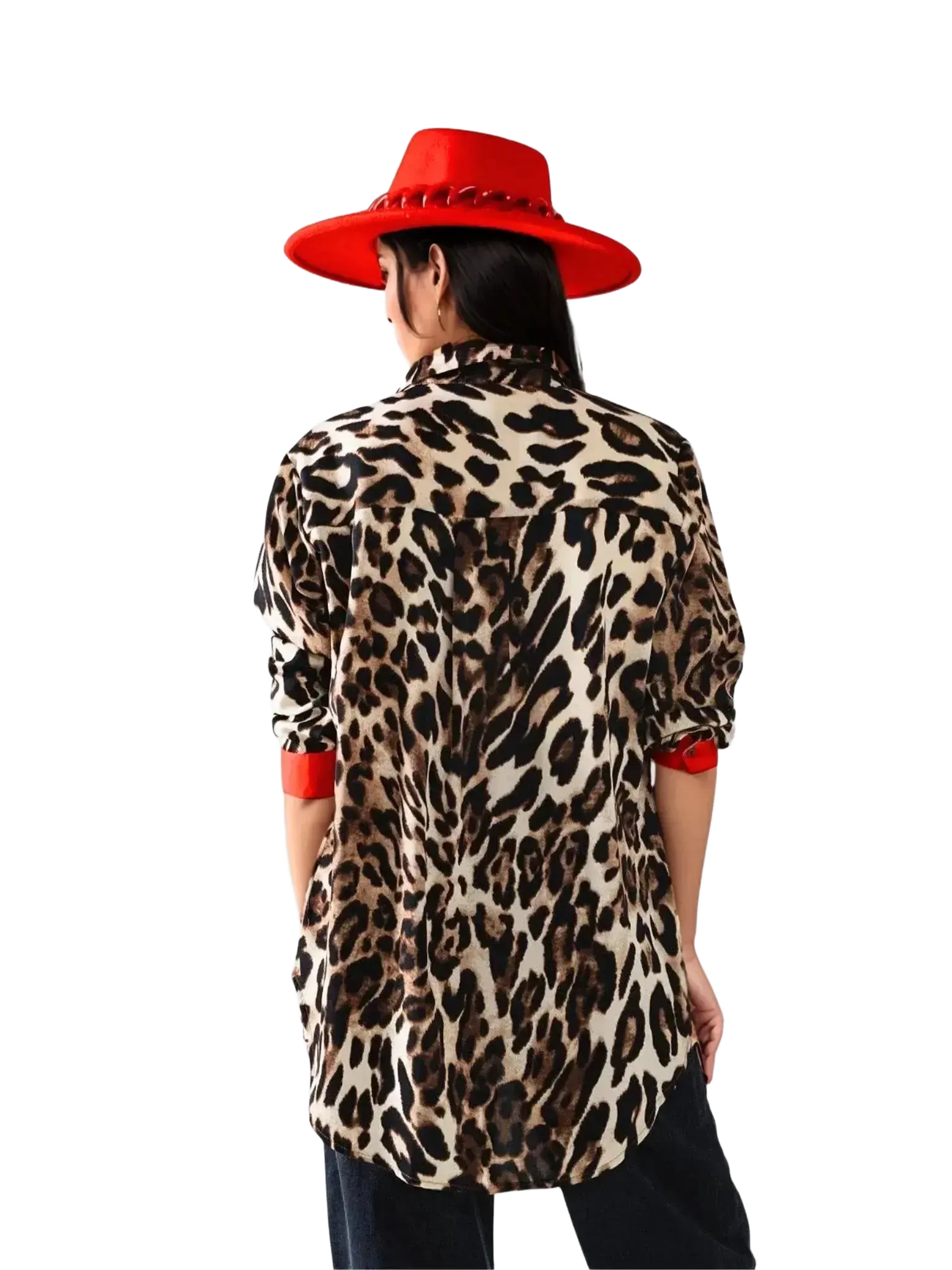 Q2 Q2 Leopard Print Shirt in S - Top | Queen Anna House of Fashion Women's Luxury Fashion