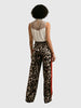 Q2 Q2 Leopard Straight Pants in S - Bottom | Queen Anna House of Fashion Women's Luxury Fashion