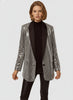 Q2 Q2 Silver Sequin Tuxedo Blazer in S - Outerwear | Queen Anna House of Fashion Women's Luxury Fashion