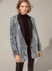 Q2 Q2 Silver Sequin Tuxedo Blazer in S - Outerwear | Queen Anna House of Fashion Women's Luxury Fashion