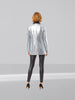Q2 Q2 Silver Sequin Tuxedo Blazer in Silver - Outerwear | Queen Anna House of Fashion Women's Luxury Fashion