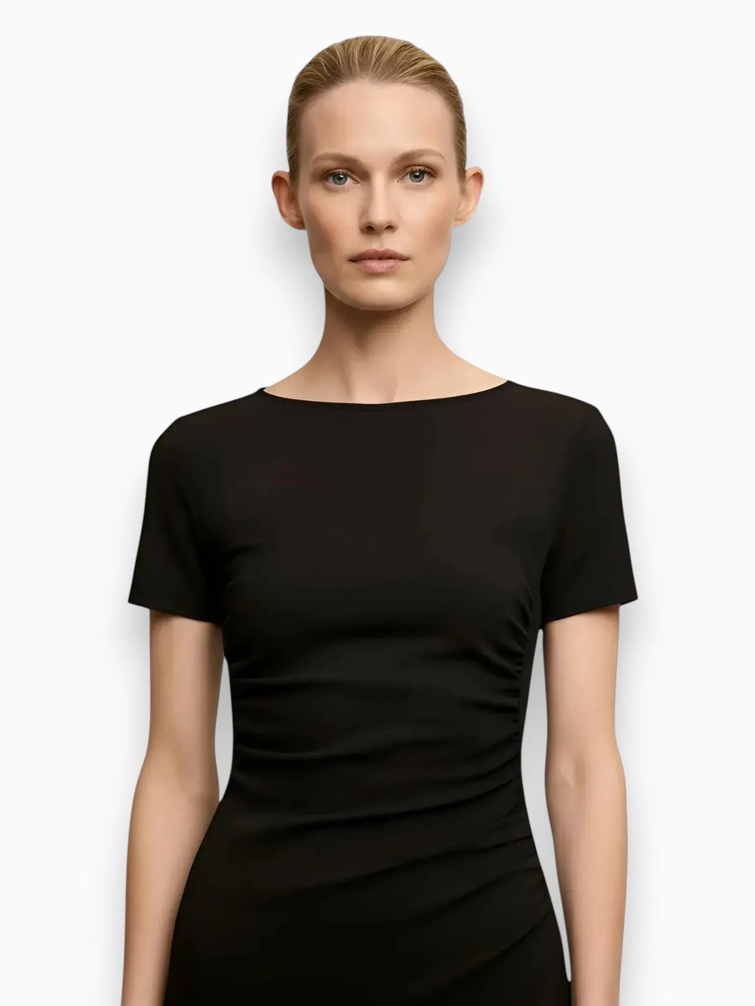 M.M.LaFleur M.M.LaFleur Glenda Fancy T-Shirt Dress in Black - Dress | Queen Anna House of Fashion Women's Luxury Fashion
