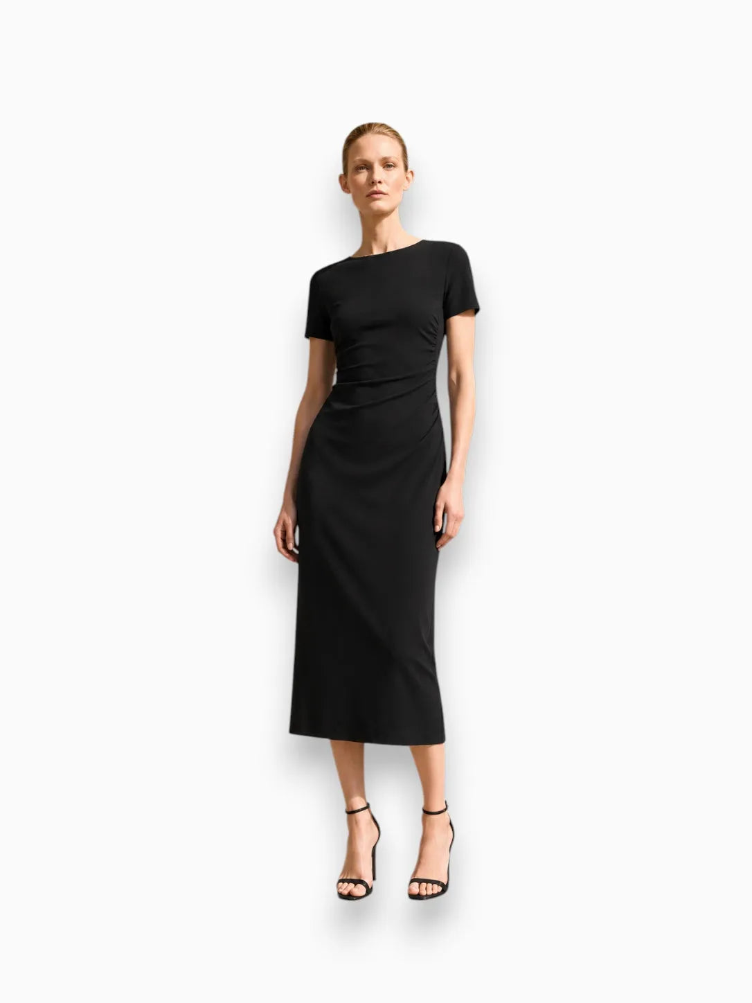 M.M.LaFleur M.M.LaFleur Glenda Fancy T-Shirt Dress in Black - Dress | Queen Anna House of Fashion Women's Luxury Fashion