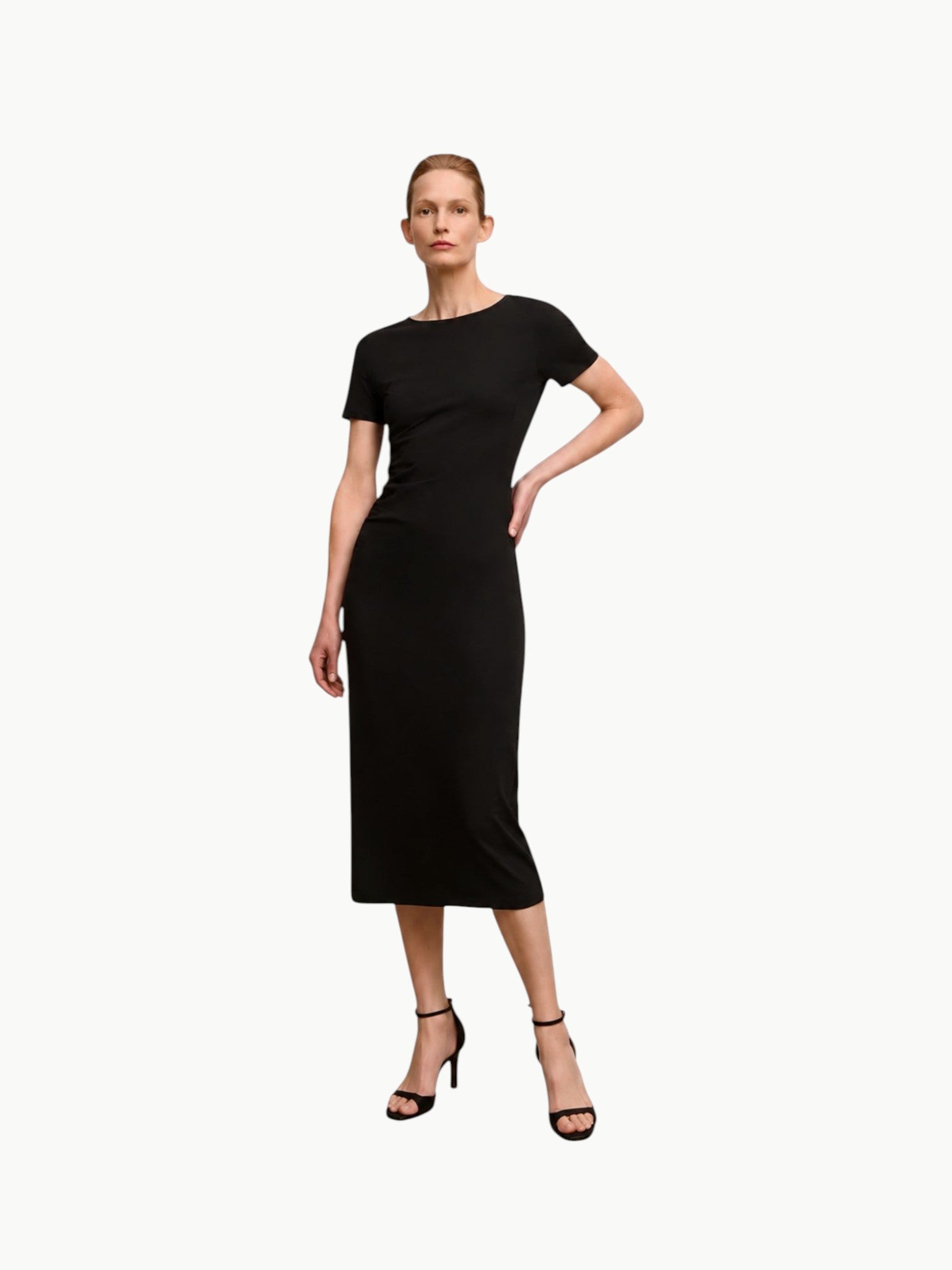 M.M.LaFleur M.M.LaFleur Glenda Fancy T-Shirt Dress in Black - Dress | Queen Anna House of Fashion Women's Luxury Fashion