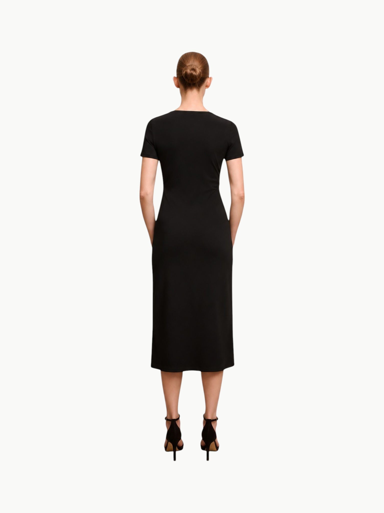 M.M.LaFleur M.M.LaFleur Glenda Fancy T-Shirt Dress in Black - Dress | Queen Anna House of Fashion Women's Luxury Fashion