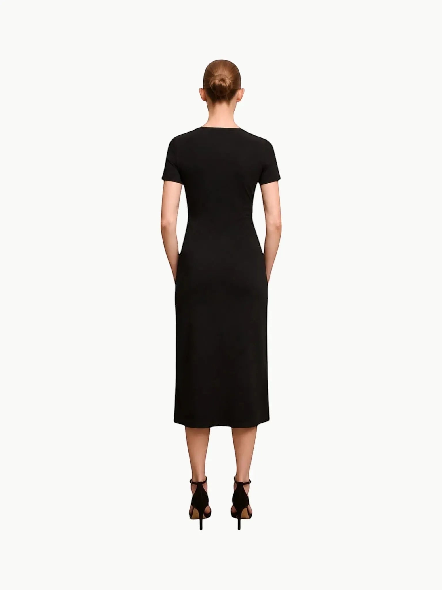 M.M.LaFleur M.M.LaFleur Glenda Fancy T-Shirt Dress in Black - Dress | Queen Anna House of Fashion Women's Luxury Fashion