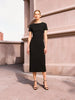 M.M.LaFleur M.M.LaFleur Glenda Fancy T-Shirt Dress in Black - Dress | Queen Anna House of Fashion Women's Luxury Fashion