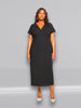 Universal Standard Universal Standard Spritz Divine Jersey Shift Dress in Black - Dress | Queen Anna House of Fashion Women's Luxury Fashion