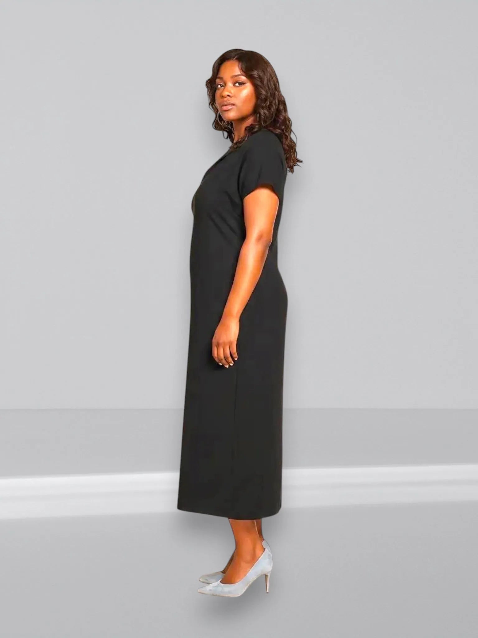 Universal Standard Universal Standard Spritz Divine Jersey Shift Dress in Black - Dress | Queen Anna House of Fashion Women's Luxury Fashion