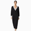 Lanhtropy Lanhtropy Preppy Knitted Dress in Deep Blue - Dress | Queen Anna House of Fashion Women's Luxury Fashion