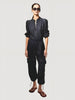 Lanhtropy Lanhtropy Cargo Linen Pants in Black - Bottom | Queen Anna House of Fashion Women's Luxury Fashion