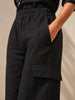 Lanhtropy Lanhtropy Cargo Linen Pants in Black - Bottom | Queen Anna House of Fashion Women's Luxury Fashion