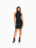 Yummie Yummie Mock Neck Smoothing Dress in Black - Dress | Queen Anna House of Fashion Women's Luxury Fashion